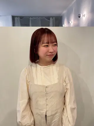 カラー 松室 伶奈 パーマモデル募集中のヘアスタイル