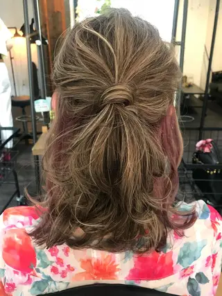 ミディアム 家田 竜のヘアスタイル