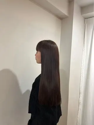 ロング パーマ Agu hair dio 熊本上通所属・西田 美桜のヘアスタイル