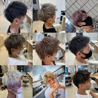 カラー パーマ メンズ IwAsh中山所属・✂︎中山ブリーチ・ パーマ✂︎露木智也のヘアスタイル