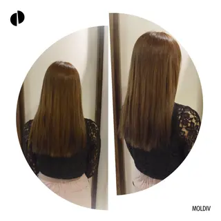 セミロング ロング カラー ✨縮毛矯正✨髪質改善 ナカシマ ユミのヘアスタイル