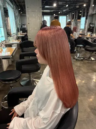 ロング カラー ハイトーンブロンド 横浜💞ミオのヘアスタイル
