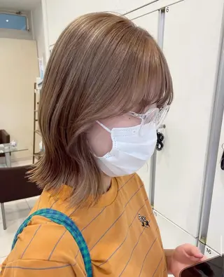 ミディアム カラー CAPA秦野所属・藤原 明日里のヘアスタイル