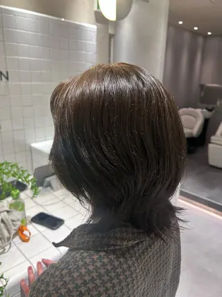 ショート カラー SALOWIN 新宿三丁目me+所属・レイヤー/ボブ/ 髪質改善/石井ハルカのヘアスタイル