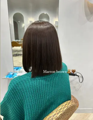 ミディアム カラー 柴田 千春のヘアスタイル