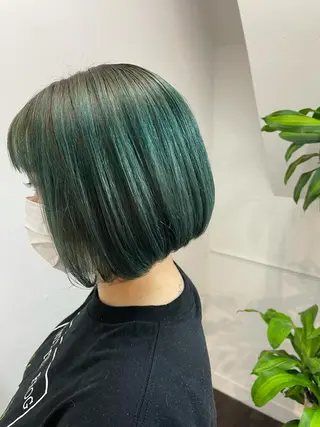 ミディアム カラー Michel by chainon ミッシェルバイシェノン所属・美髪職人/傷ませない カラー/橋本拓弥のヘアスタイル