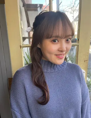 ロング ヘアアレンジ KURIA*⋆ஐ ブリーチ/韓国ヘアのヘアスタイル