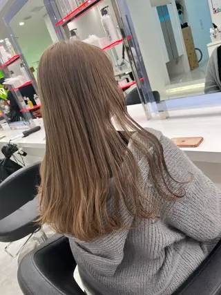 カラー 似合わせ💗透け感 💗うる艶カラー💗のヘアスタイル