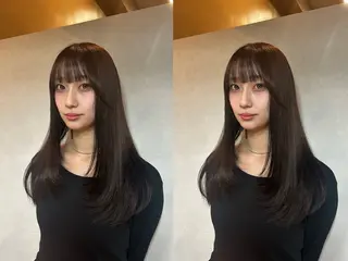 カラー miu🌝 ハイライト/一宮のヘアスタイル