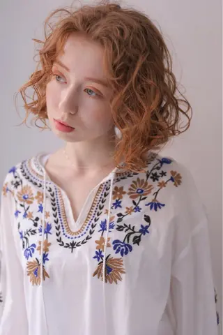 ミディアム カラー パーマ 🧼柴田 健太郎🧼のヘアスタイル