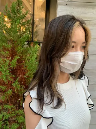 ロング 柳川沙羅 🌿透明感カラーのヘアスタイル