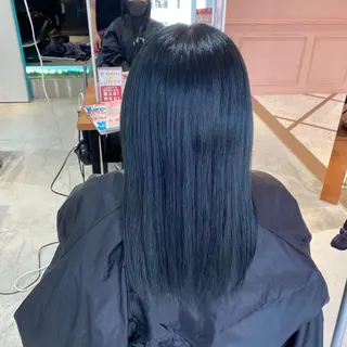 セミロング カラー MOE🐈‍⬛🎀 エクステ/ワンホンのヘアスタイル