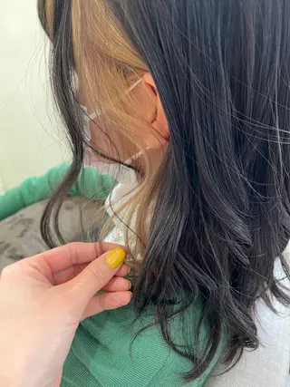 セミロング カラー 🌈安藤愛/透明感 艶カラー🫧ROWのヘアスタイル