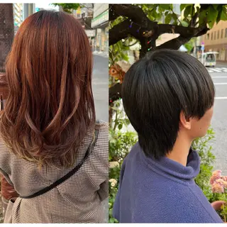 ミディアム メンズ 【髪質改善/縮毛矯正 /カラー】ホサカのヘアスタイル