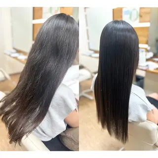 ロング 神谷 千明のヘアスタイル