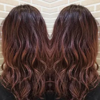 セミロング カラー パーマ ヘアアレンジ 山北 咲子のヘアスタイル