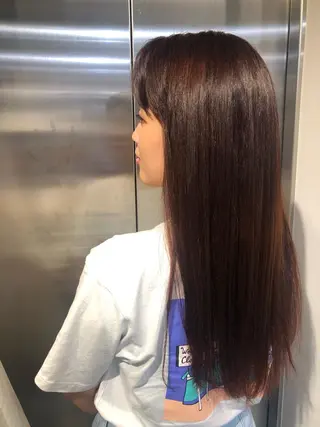 ロング カラー 斉藤 瑞恵のヘアスタイル