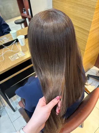 セミロング 透明感カラー🤎/ ツヤカラー/さくらのヘアスタイル