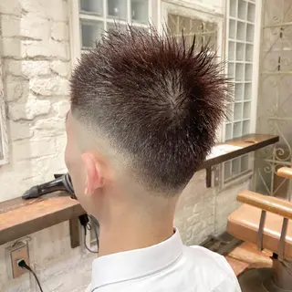 ショート メンズ Hair make ONE  008所属・メンズ/フェード/ バーバー/盛山大地のヘアスタイル