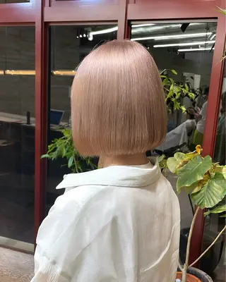 ミディアム カラー 色落ち綺麗透明感カラ /ボブ/ナカツヒカルのヘアスタイル