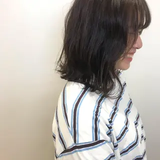 ミディアム riho/ブリーチ/ デザインカラー/辻堂のヘアスタイル