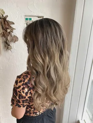 ロング カラー 🌸小掛🌸 豊橋外国人風カラーのヘアスタイル