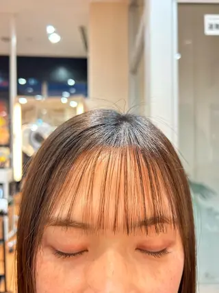 パーマ 縮毛矯正×髪質改善 カラー×クロスパーマのヘアスタイル