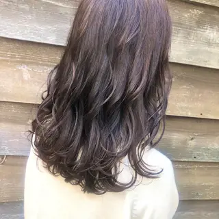 セミロング シェアハピ ヤマモトのヘアスタイル