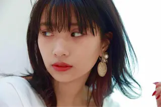 ミディアム しもかわ かほのヘアスタイル