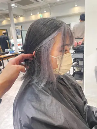 ミディアム カラー 田中大星 /ボブ 縮毛矯正のヘアスタイル