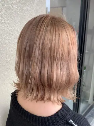 ミディアム カラー 🌈艶ハイトーン🌈 心を込めます🤝涼介のヘアスタイル