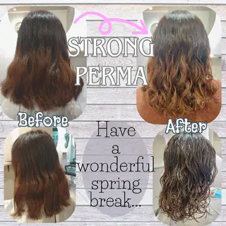 セミロング パーマ GR 髪質改善トリートメント×ヘッドスパ【ジーアール】所属・🌺中村🌺毎日楽し くなる髪をご提案✨のヘアスタイル