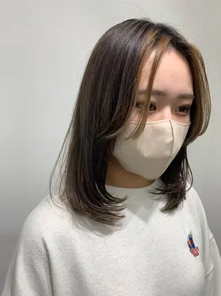 ミディアム Rina🪄 韓国風レイヤーcutのヘアスタイル