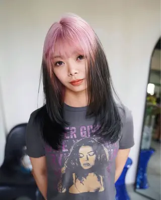 ロング カラー ハイトーン/ブリーチ 🎀/𝑵𝒐𝒆のヘアスタイル