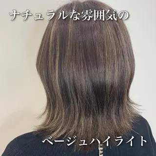 ミディアム カラー 中本 達也のヘアスタイル