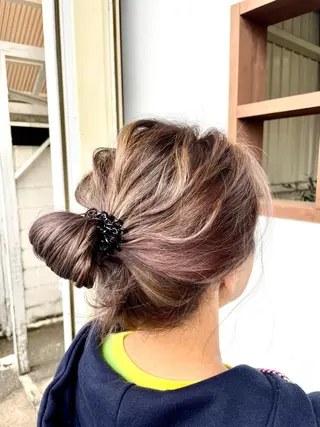 セミロング カラー 美容室 Jフィドルファドル所属・わきた かずなのヘアスタイル