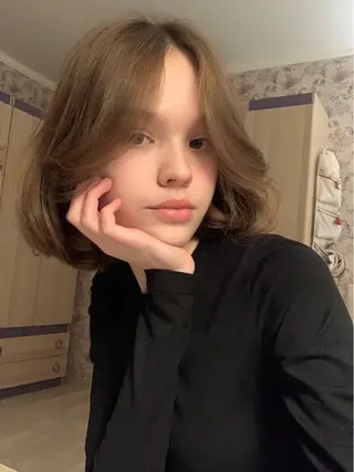 ミディアム カラー akane/ボブ /オリーブ/ブラウンのヘアスタイル