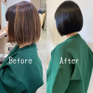 ショート カラー パーマ 寺内 紳悟のヘアスタイル