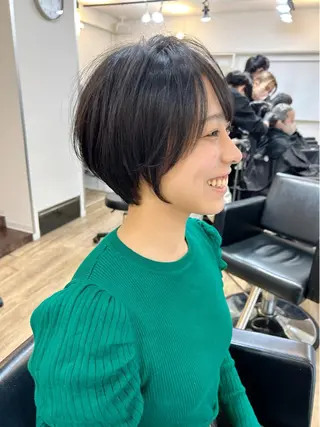 ショート カラー lab.by ioe中崎店所属・中北篤志 ショートボブのヘアスタイル