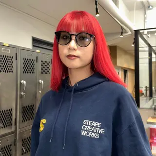 ミディアム 金田 法子のヘアスタイル