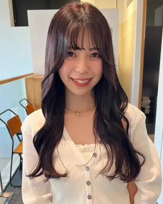 ロング カラー classic 新横浜所属・大人girly🛋️ 🤍yukakoのヘアスタイル