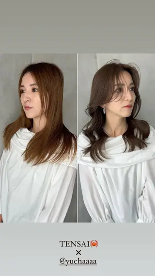 ミディアム 可児 令路のヘアスタイル