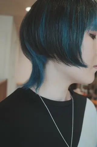 ショート カラー 似合わせ レイヤー須川のヘアスタイル