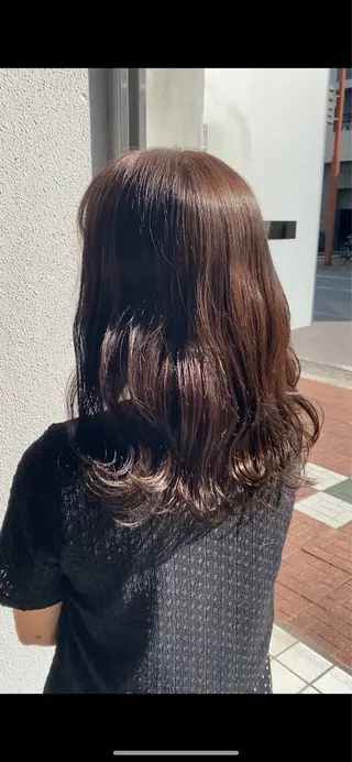 セミロング カラー 山本 嵩馬のヘアスタイル