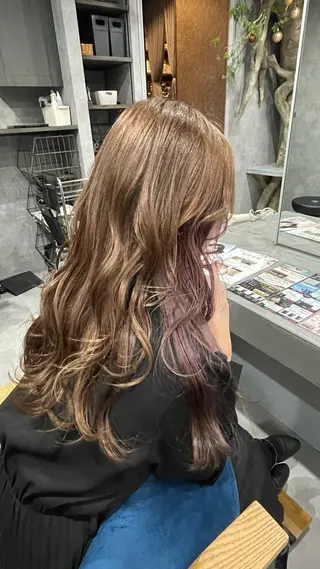 カラー 山田 まやのヘアスタイル