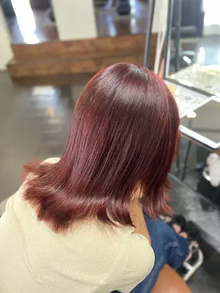 ミディアム カラー レイヤーカット / 栄 / はるな🌼のヘアスタイル