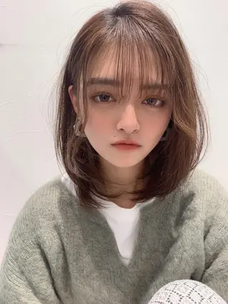 ミディアム カラー パーマ ヘアアレンジ メンズ キッズ ネイル マツエク・マツパ 韓国ヘア/髪質改善 /Harunaのヘアスタイル