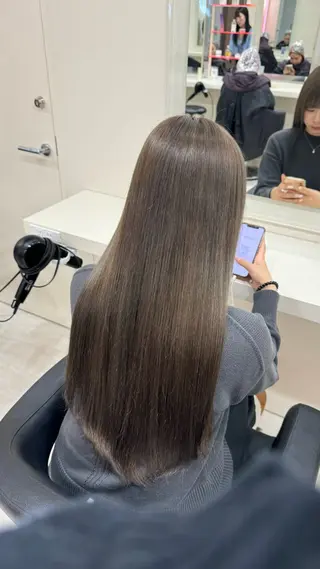 ロング カラー 🤍韓国大人っぽ ベージュMAI🤍のヘアスタイル