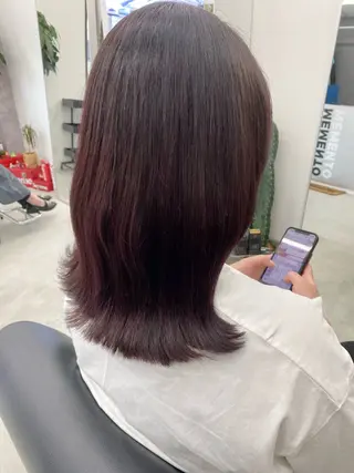 カラー MEMENTO所属・MEMENTO YUZUのヘアスタイル