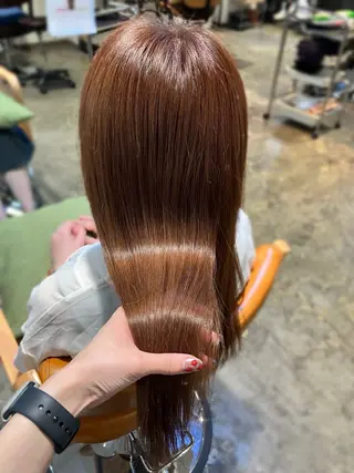 ロング カラー 🫧縮毛矯正支持率 No.1 ほのか🫧のヘアスタイル